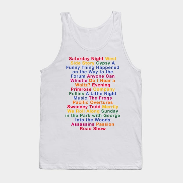 Stephen Sondheim Shows Tank Top by byebyesally